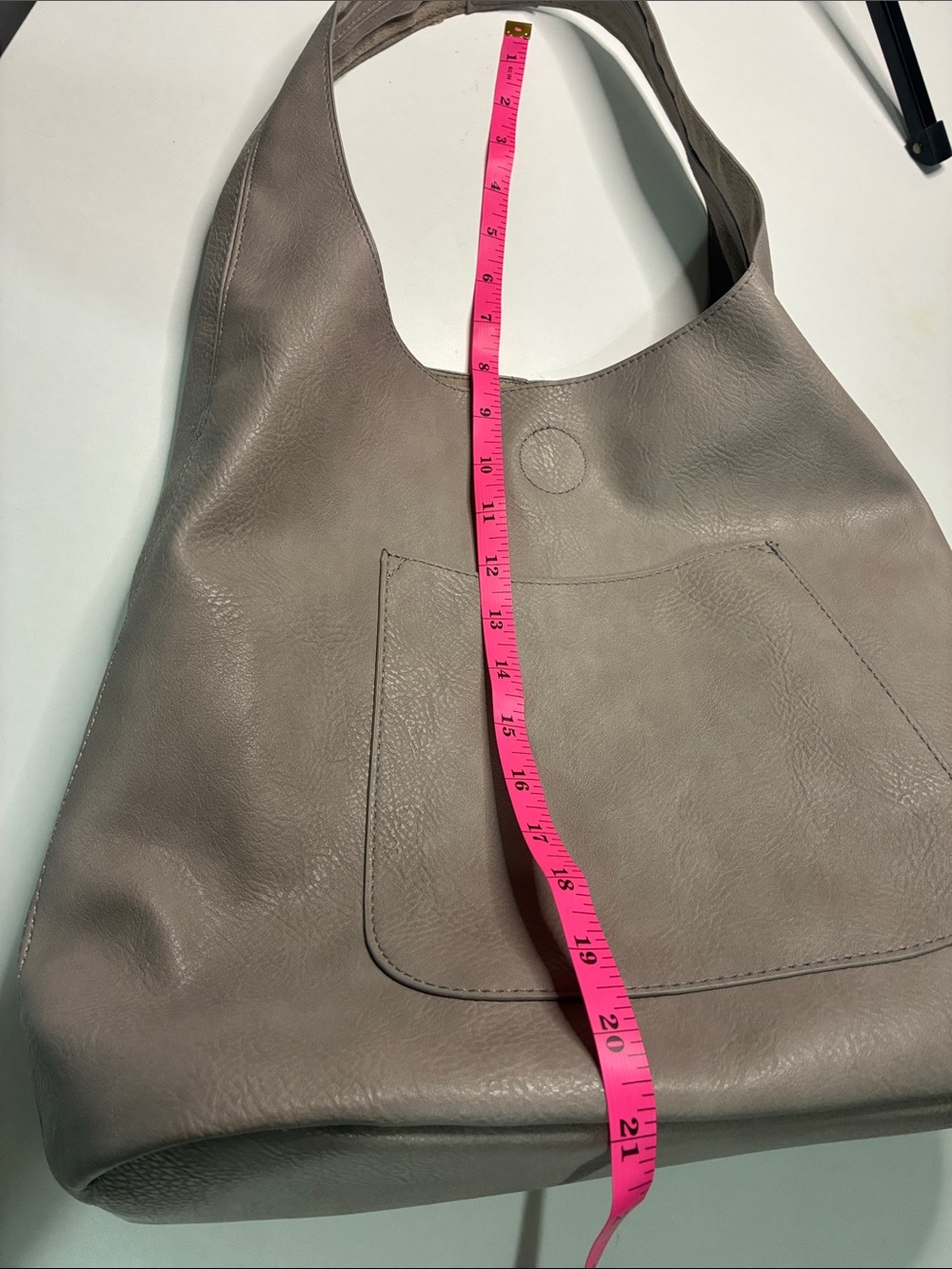 Joy Susan Cream Hobo Shoulder Bag with Front Pocket - Picture 8 of 11